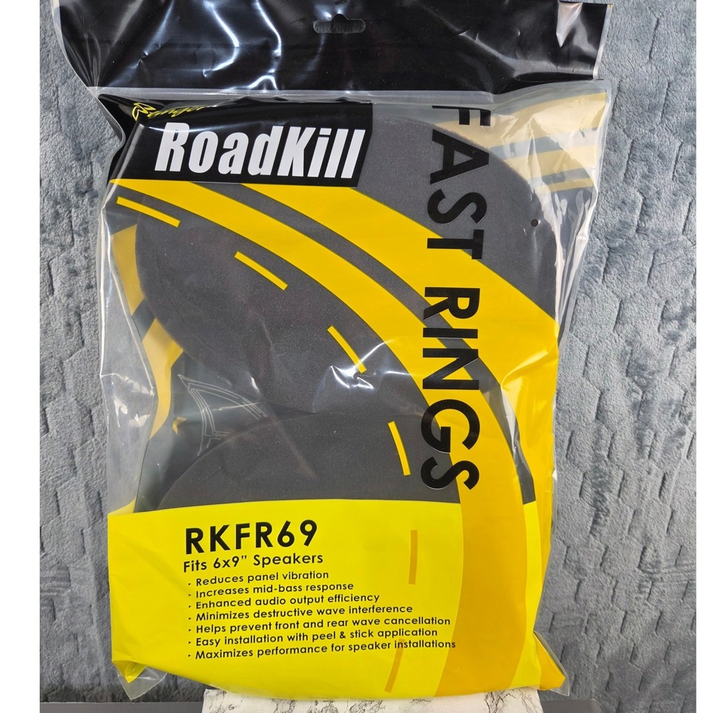 Stinger RoadKill Fast Rings RKFR69 6x9 Speaker Foam Baffle Kit 3-Piece Set NEW